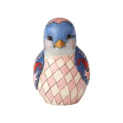 Blue Floral Bird