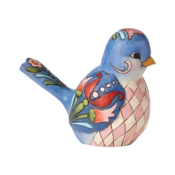 Blue Floral Bird