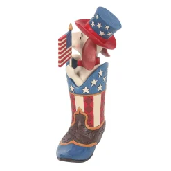 Boot With Dog Holding Flag Fig