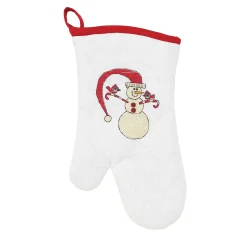 Candycane Snowman Mitt