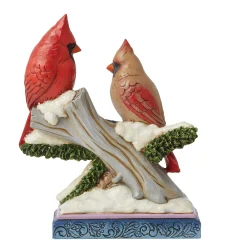Cardinals On Snowy Branch