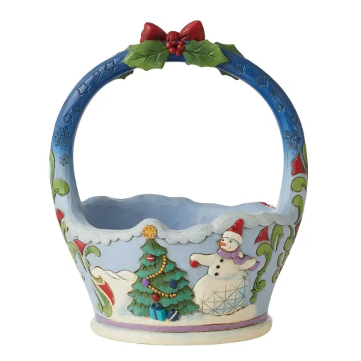Christmas Basket With Scene