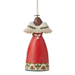 Christmas Floral Angel Orn