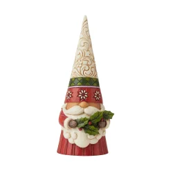 Christmas Gnome Holding Holly