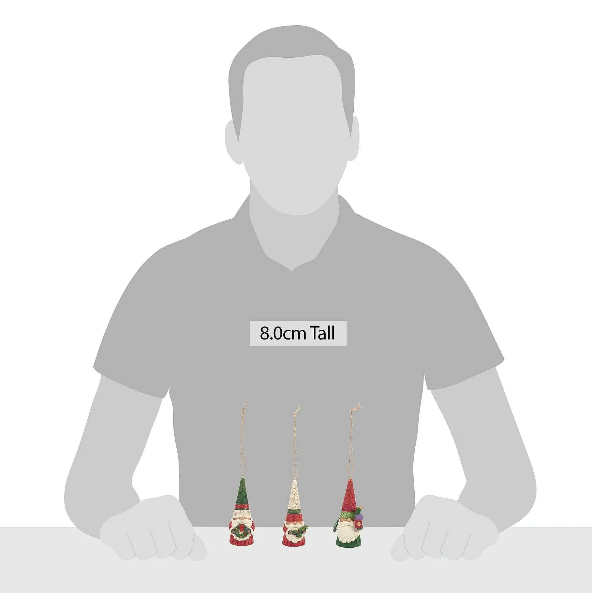 Christmas Gnomes 3 Pc Orn Set