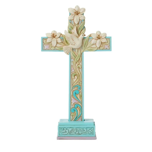 Cross With Lilies And Dove