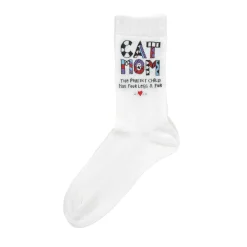 Cuppa Doodle Cat Mom Socks