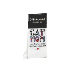 Cuppa Doodle Cat Mom Socks