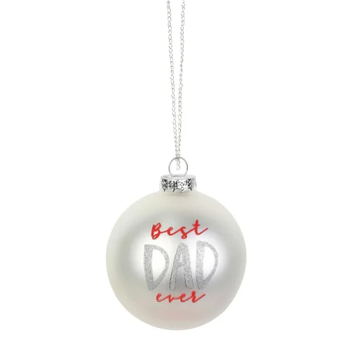 Dad Glitter Ornament