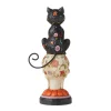 Day Of Dead Black Cat On Skull