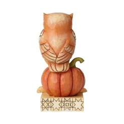 Harvest Owl On Pumpkin