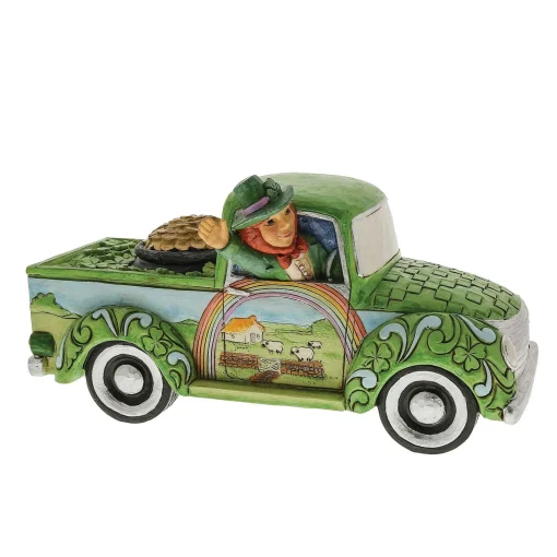 Leprechaun In Green Truck