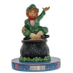 Leprechaun On Pot Of Gold
