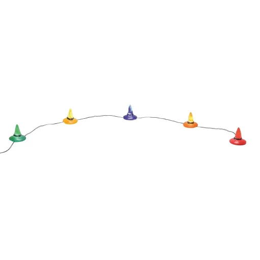 Lit Witch Hat String Of Lights