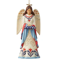 Patriotic Angel Folded Flagorn