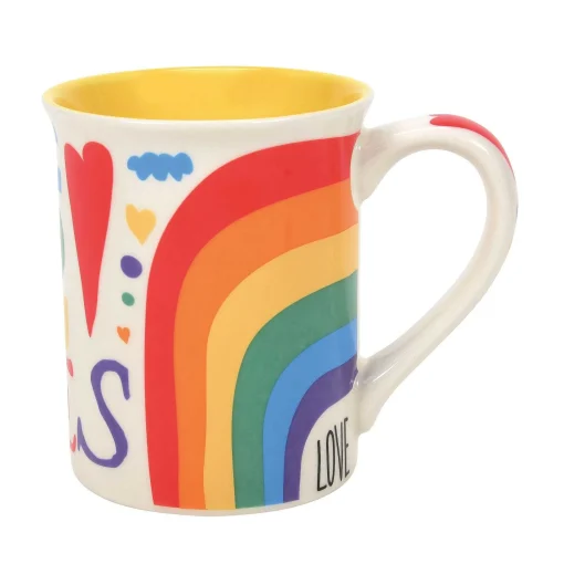 Rainbow Love Positve Vibes Mug
