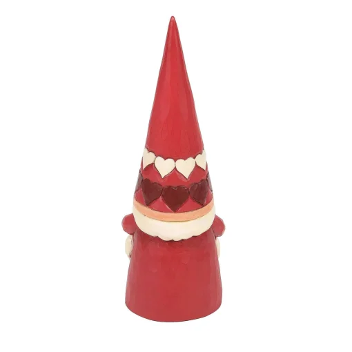 Red Gnome Holding Heart