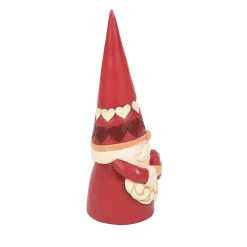 Red Gnome Holding Heart
