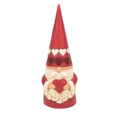 Red Gnome Holding Heart