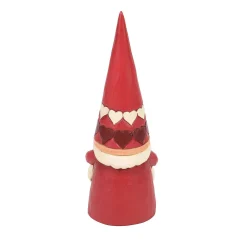 Red Gnome Holding Heart