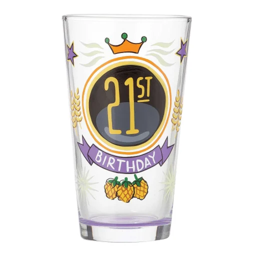 21St Birthday Pint Glass