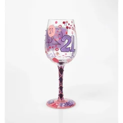 21St Birthday Wine Glass