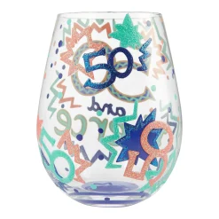 Stemless 50 And Fierce