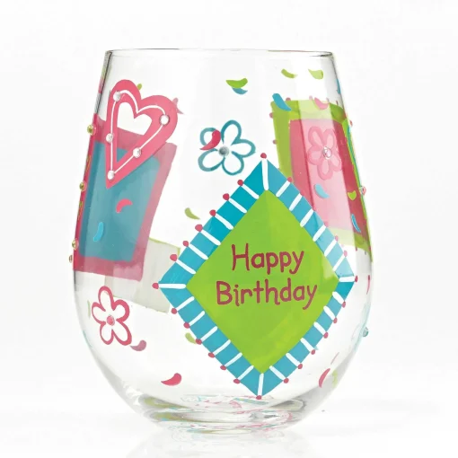 Stemless Glass Birthday Girl