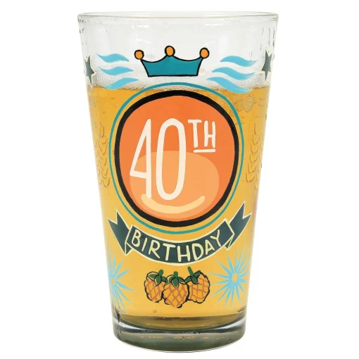 40Th Birthday Pint Glass