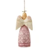 The Rose Pink Angel Ornament