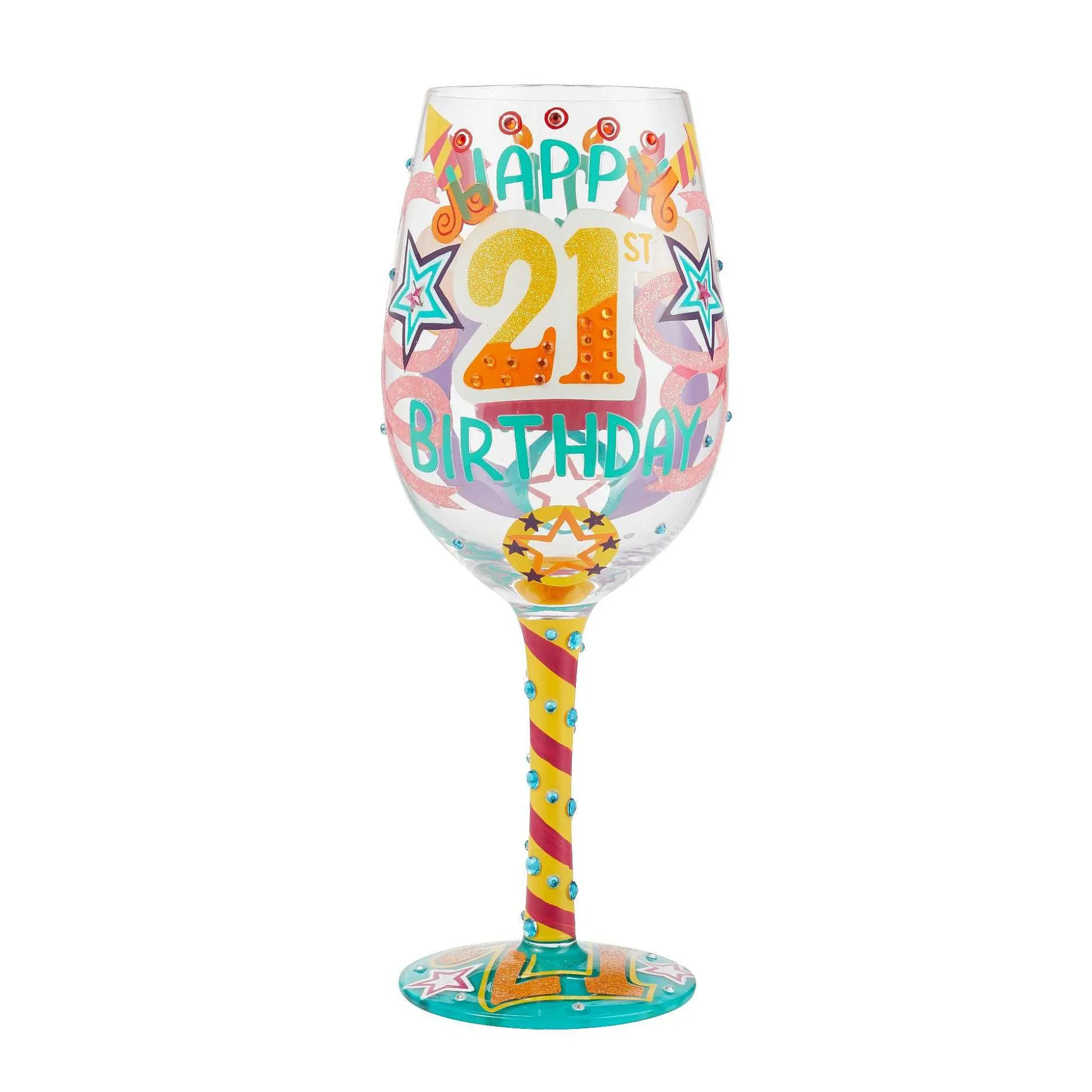 Wine Glass Happy 21St Birthday