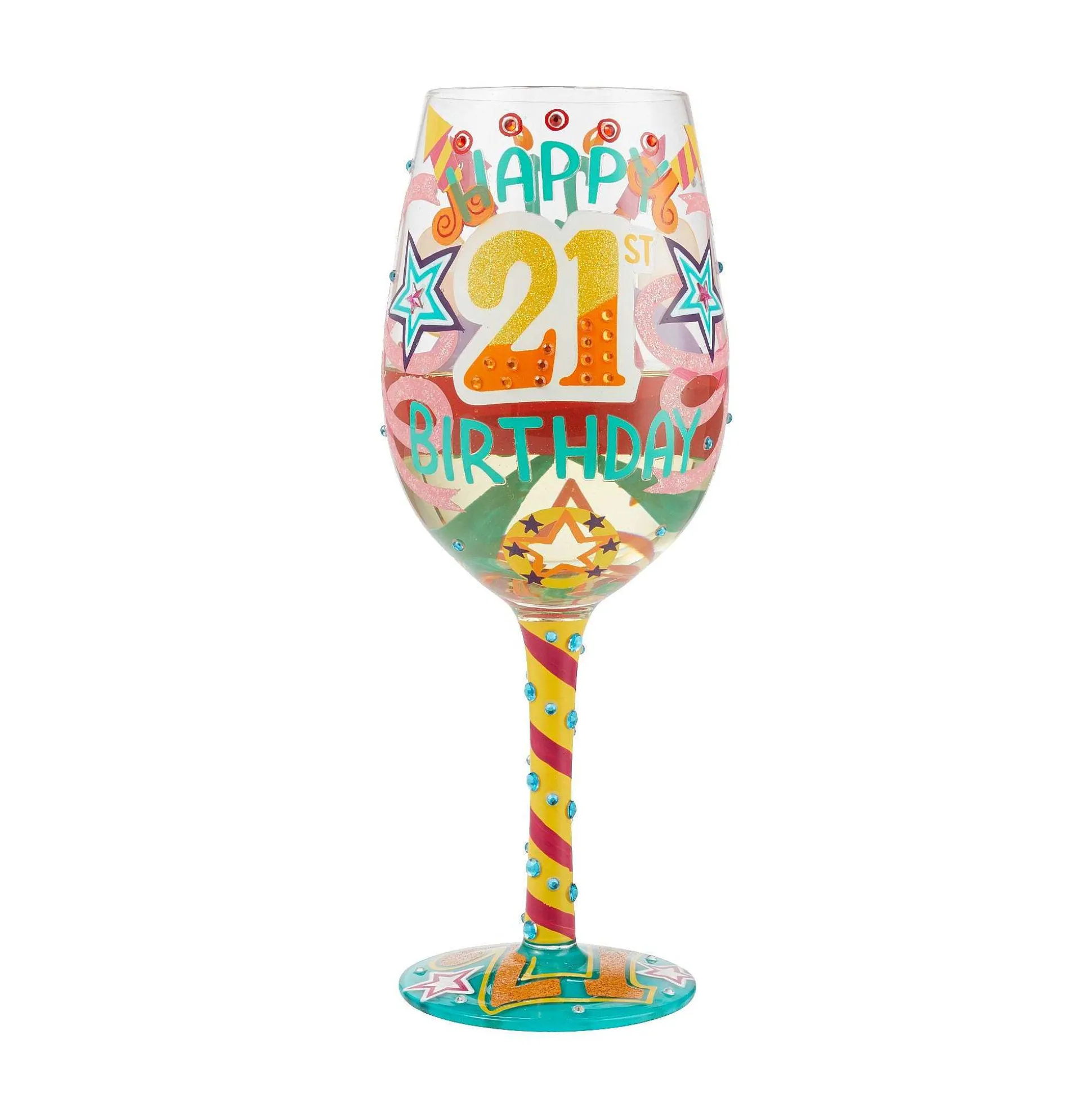 Wine Glass Happy 21St Birthday