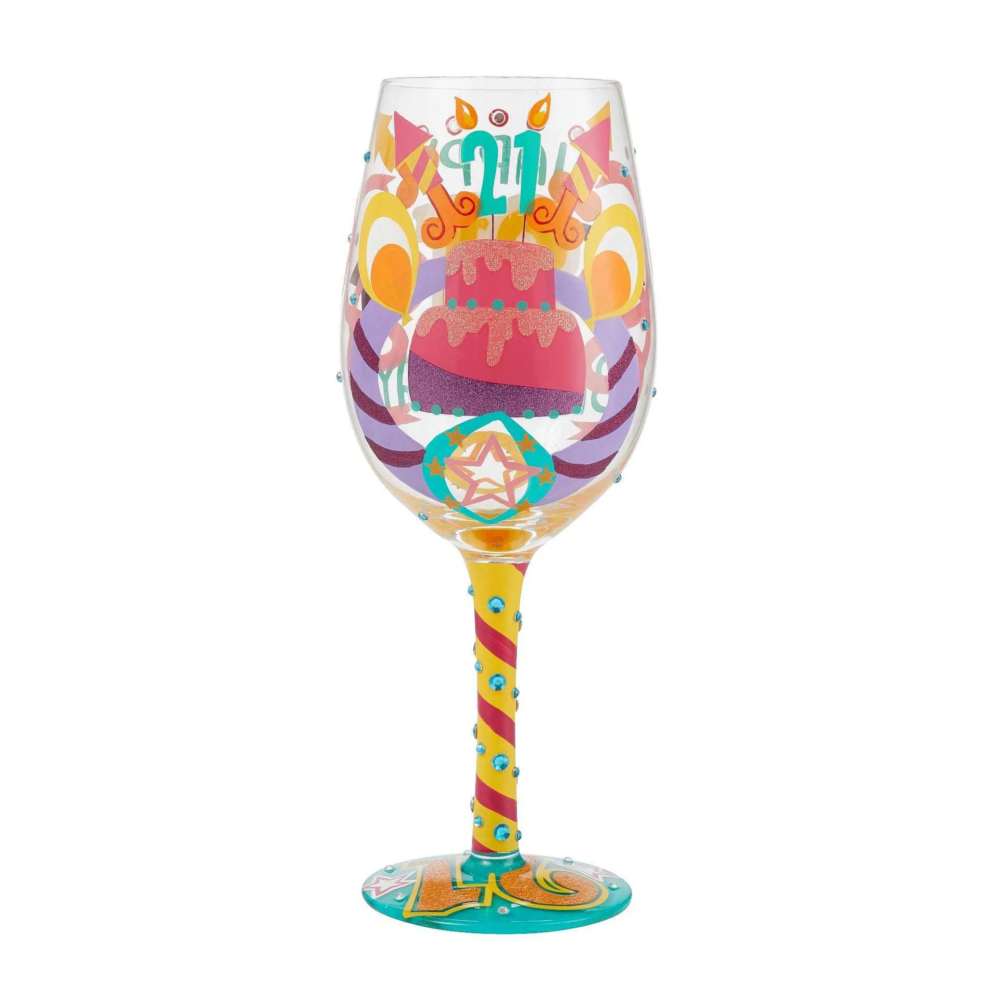 Wine Glass Happy 21St Birthday