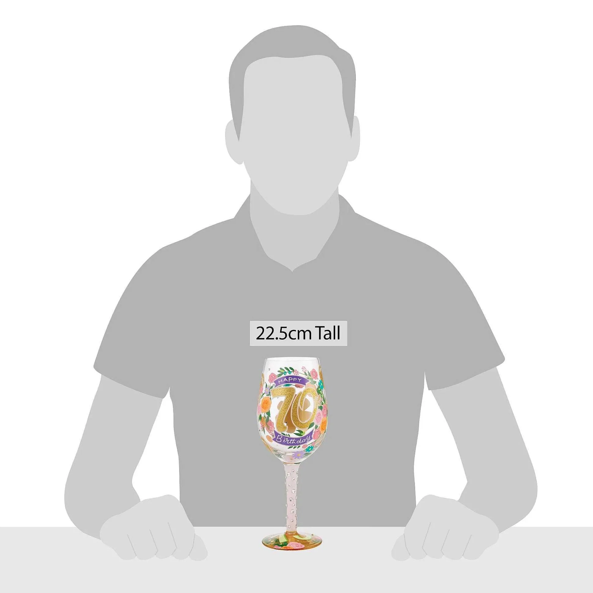 Wine Glass Happy 70Th Birthday