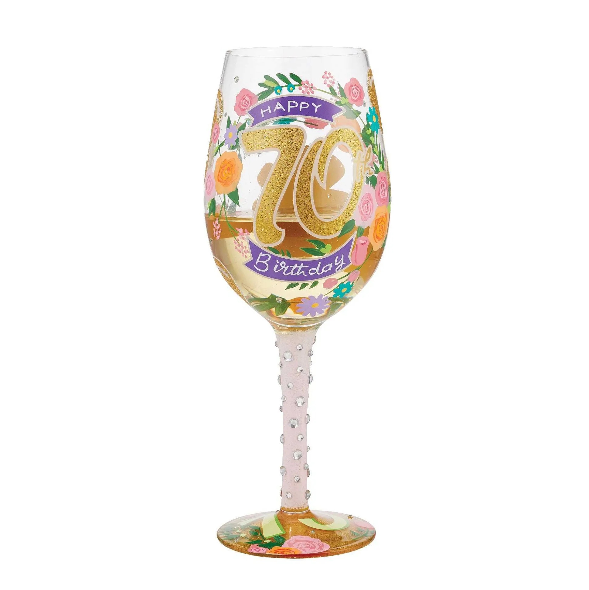 Wine Glass Happy 70Th Birthday