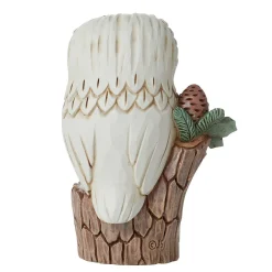 Woodland Owl On Tree Stump